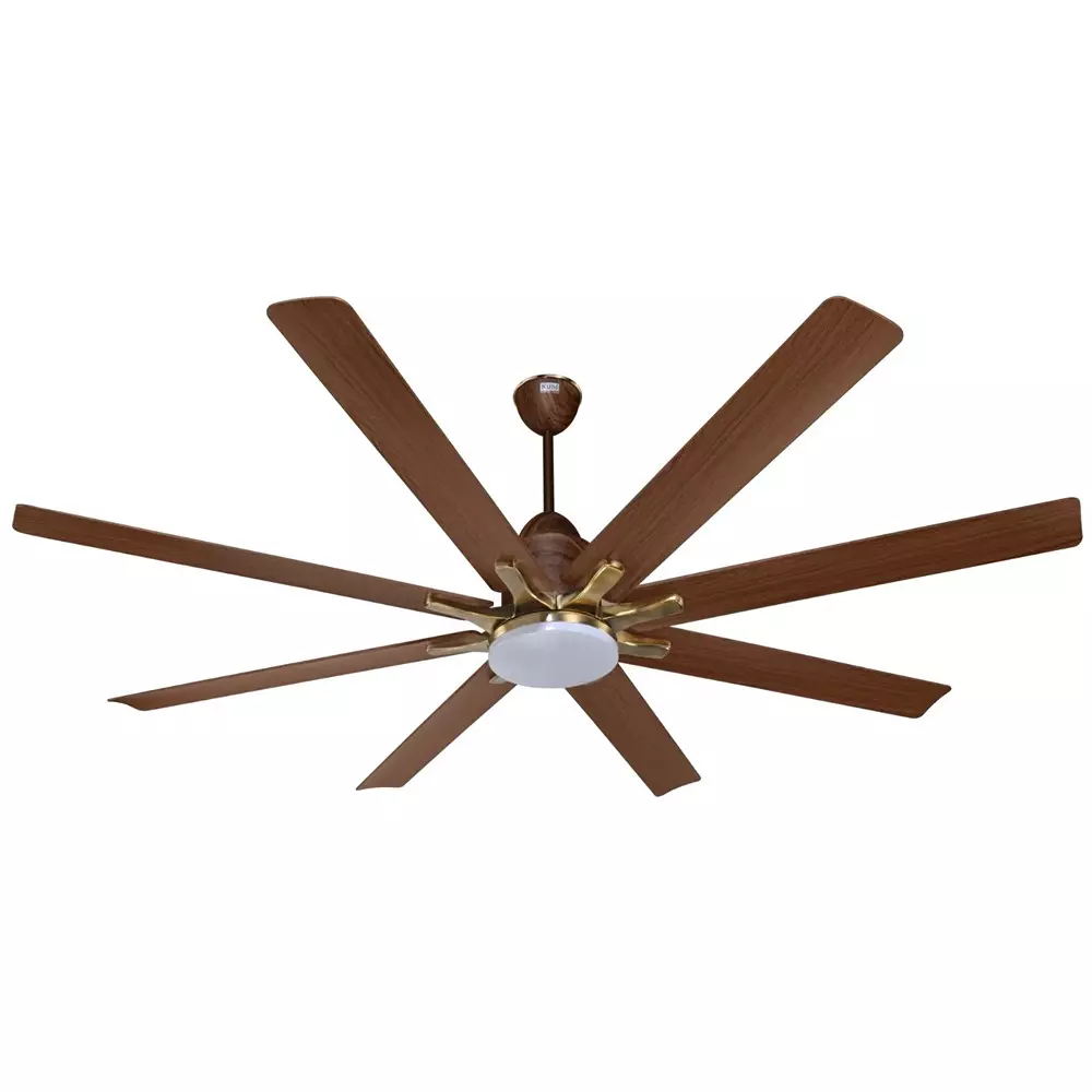 Kuhl Ceiling Fan Polariz Star-66 1650 mm Sweep Size 35 W 8 Blades Teak Wood color