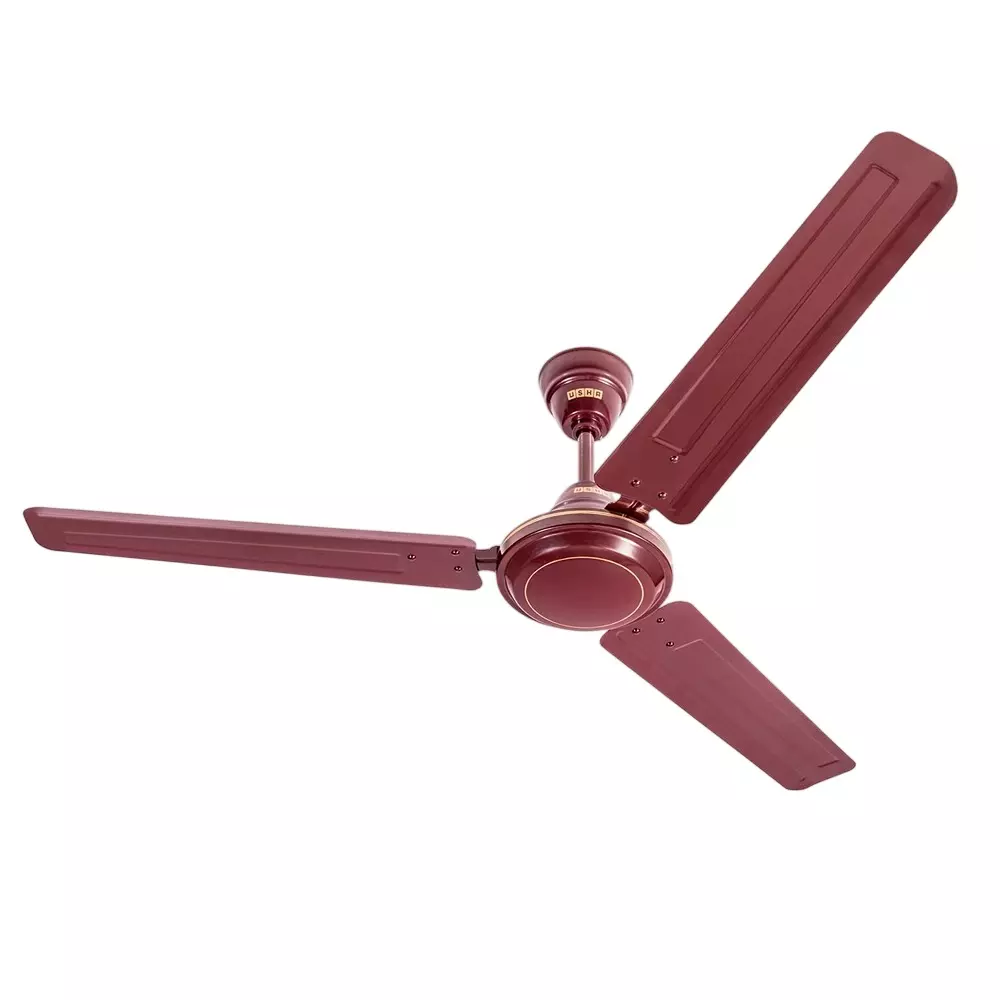 Usha Racer B 1200 mm Ceiling Fan without Regulator 400 RPM 3 Blade Brown