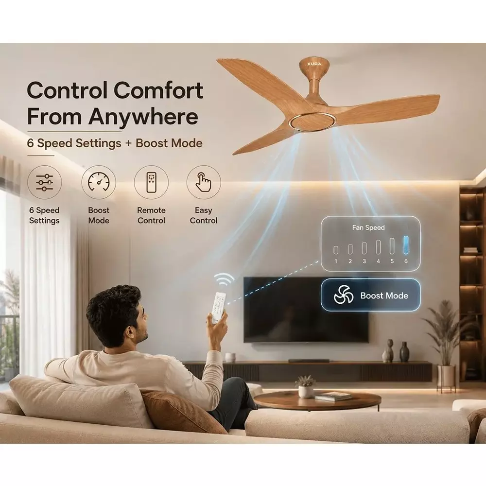 xuga-ceiling-fan-340-cmm-air-flow-bldc-motor-3-blades-315-rpm-1200-mm-sweep-size-5-star-rating-teakwood-color-aurora-f3t