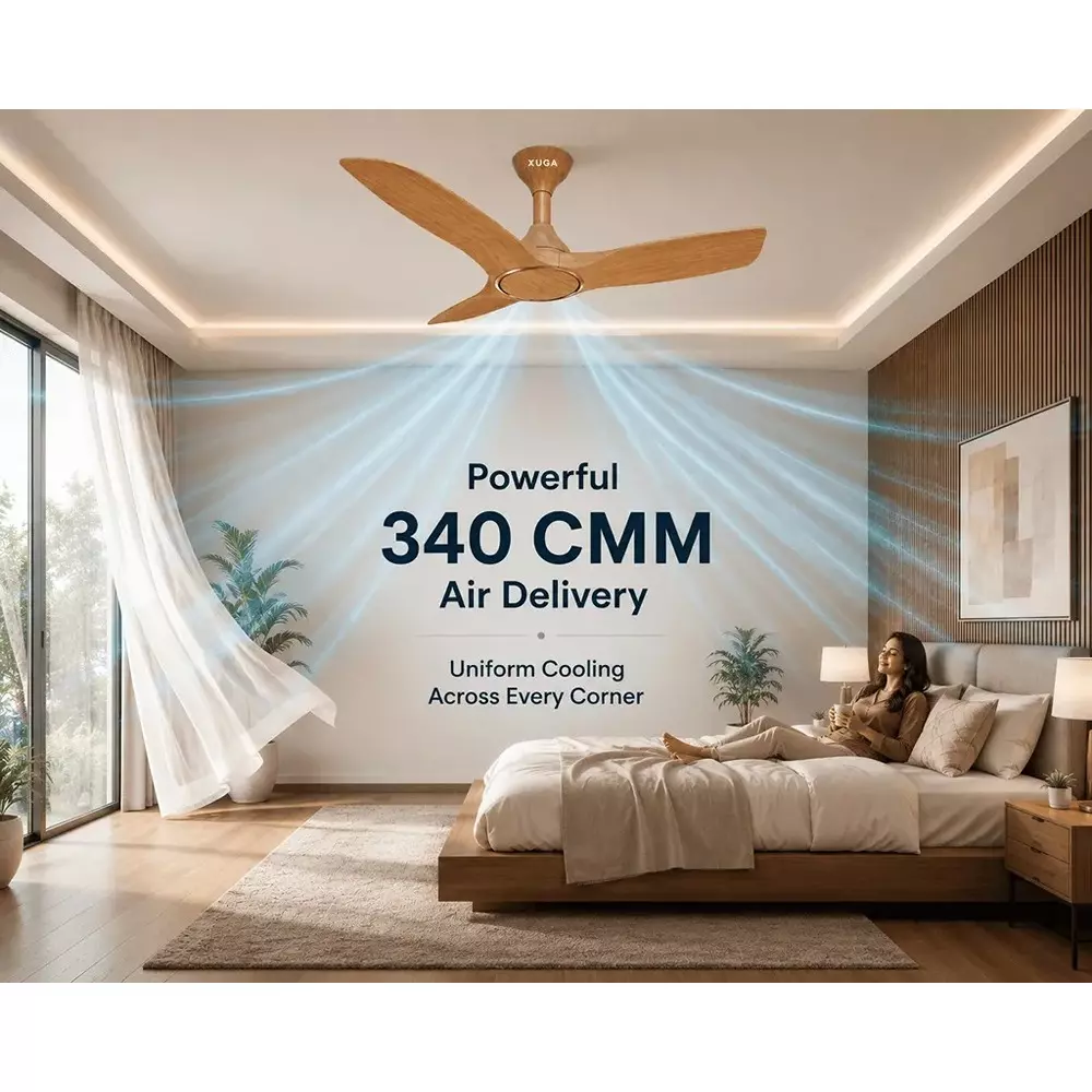 xuga-ceiling-fan-340-cmm-air-flow-bldc-motor-3-blades-315-rpm-1200-mm-sweep-size-5-star-rating-teakwood-color-aurora-f3t