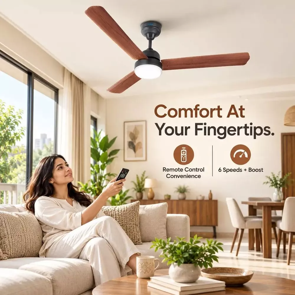 xuga-ceiling-fan-220-cmm-air-flow-bldc-motor-3-blades-380-rpm-1200-mm-sweep-size-5-star-rating-oakwood-color-celeste-f2p