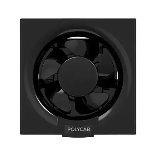 Polycab Exhaust Fan Freshner Neo 200 mm Sweep Size Black Normal Speed