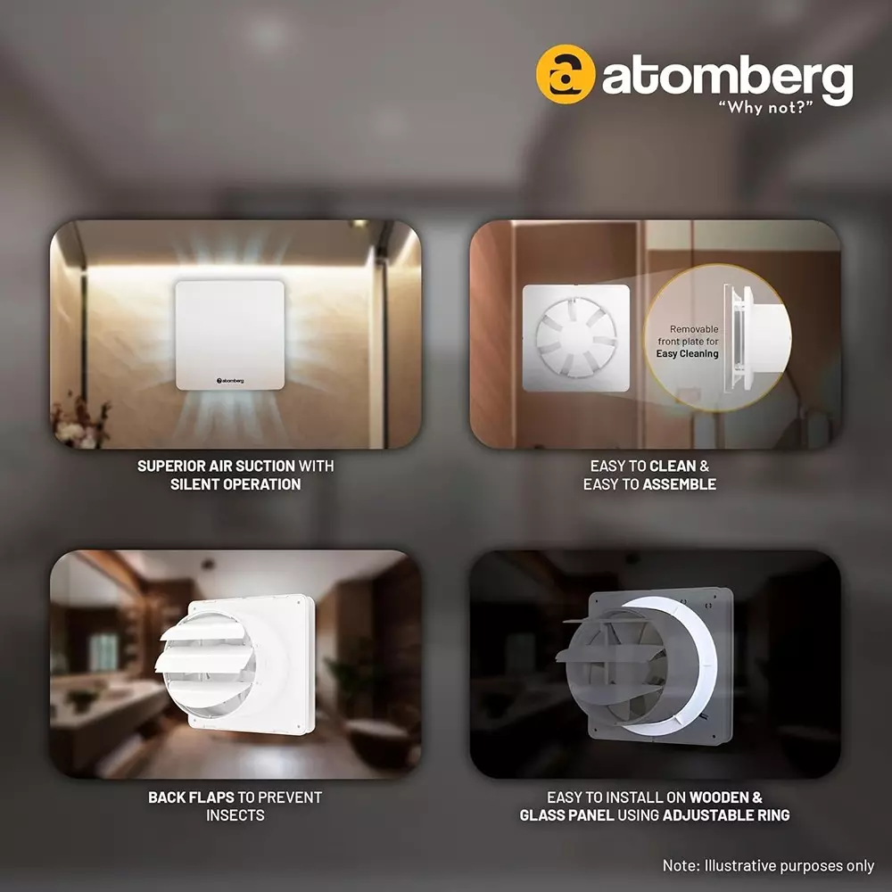 Atomberg Studio Gloss Brown 150 mm Exhaust Fan