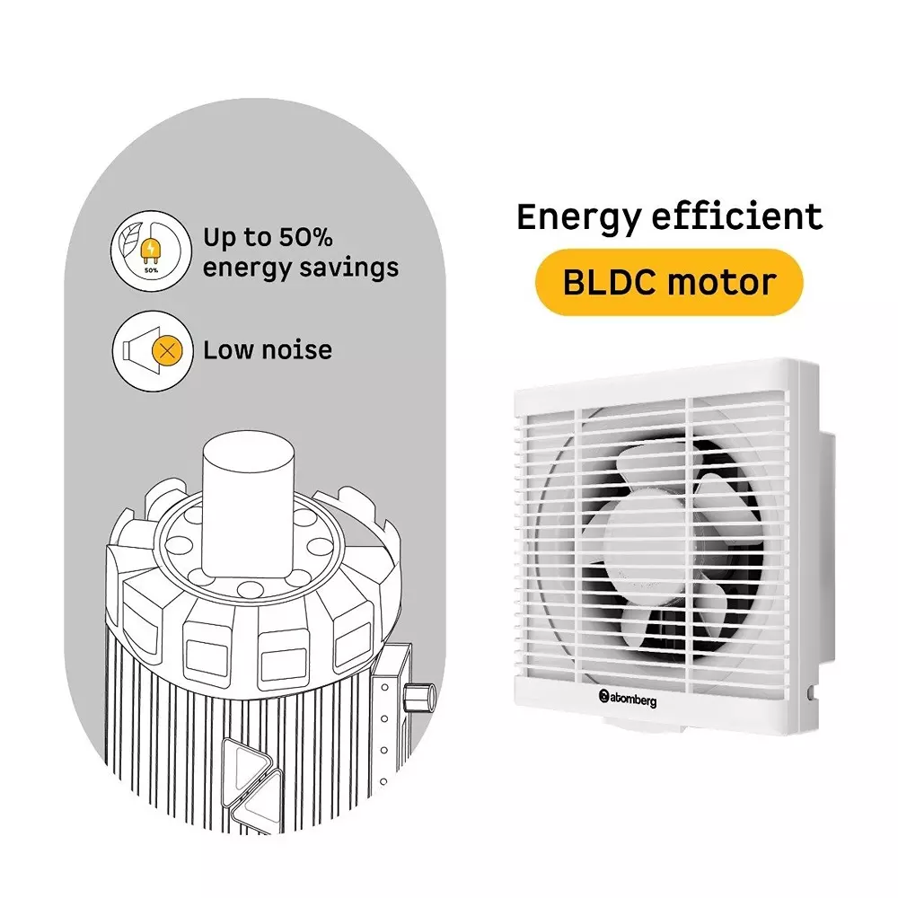 Atomberg Efficio Gloss White 200 mm Exhaust Fan