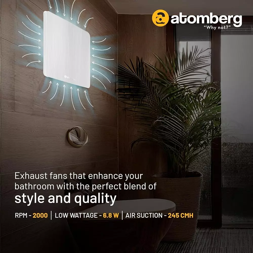 Atomberg Studio Brushed Steel 150 mm Exhaust Fan