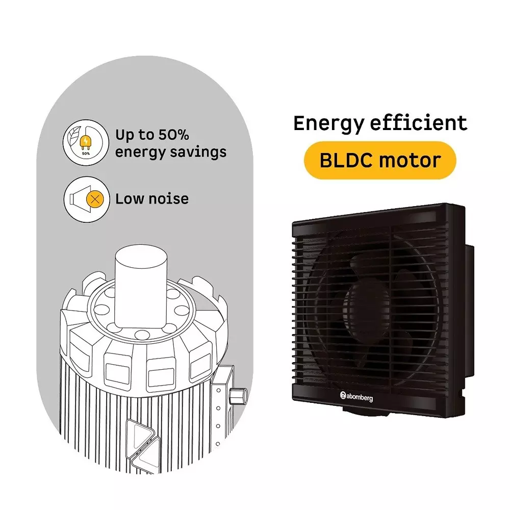 Atomberg Efficio Gloss Brown 200 mm Exhaust Fan