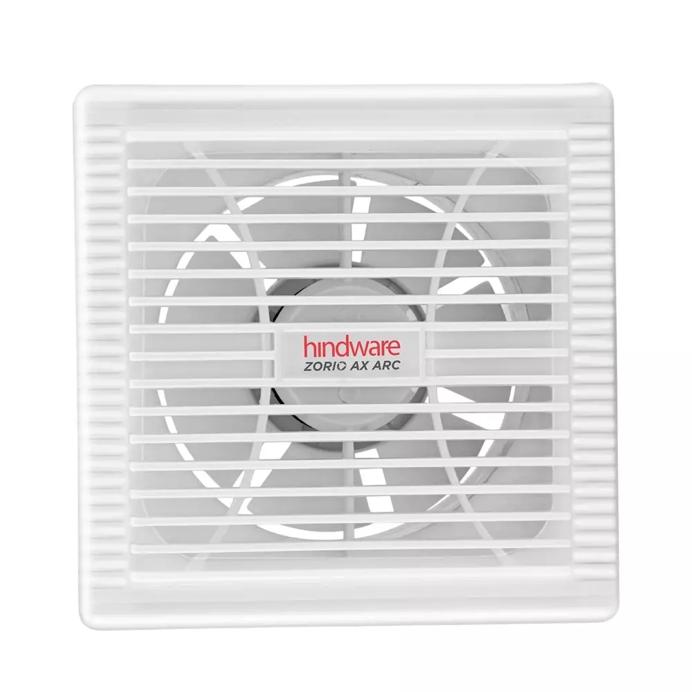 Hindware Smart Appliances ZorioAxArc Exhaust Fan 150 mm Sweep Size 240 m3/min Air Delivery Corded Electric White, 523039
