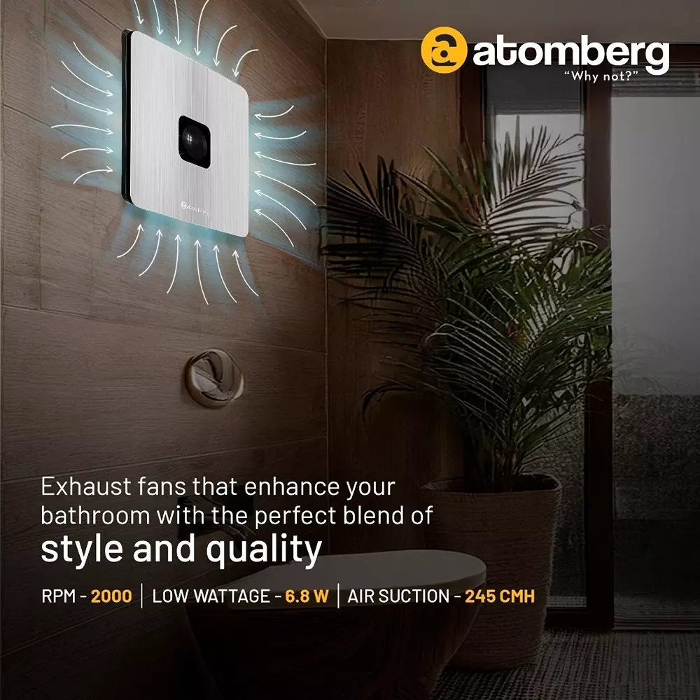 Atomberg Studio+ Brushed Steel 150 mm Exhaust Fan