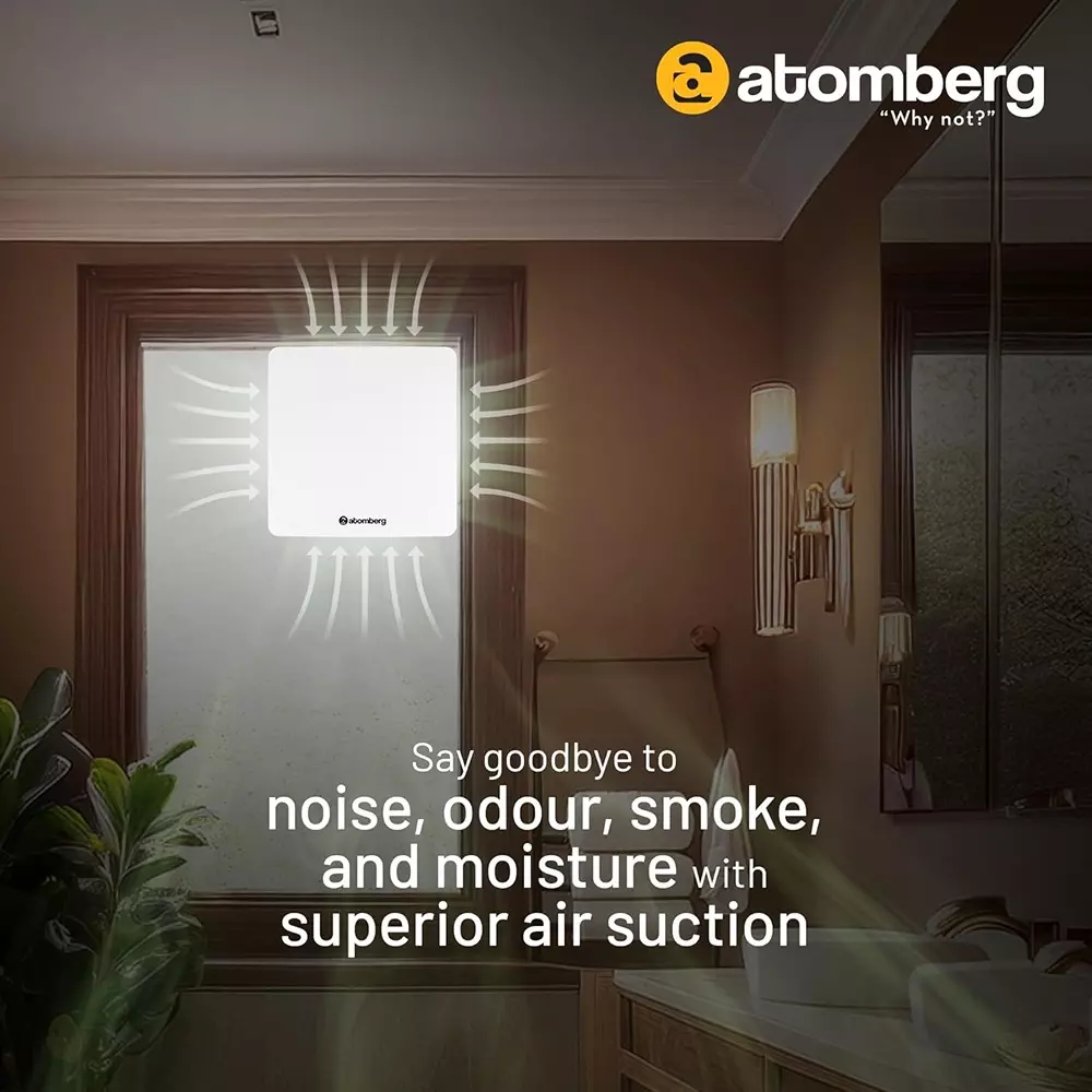 Atomberg Studio Gloss White 150 mm Exhaust Fan