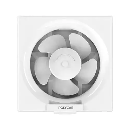 Polycab Exhaust Fan Freshner Neo 200 mm Sweep Size White Normal Speed