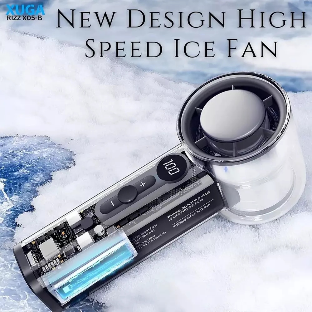 xuga-handheld-air-cooling-fan-6000-mah-battery-capacity-37-w-power-6-blades-rizz-x05-b