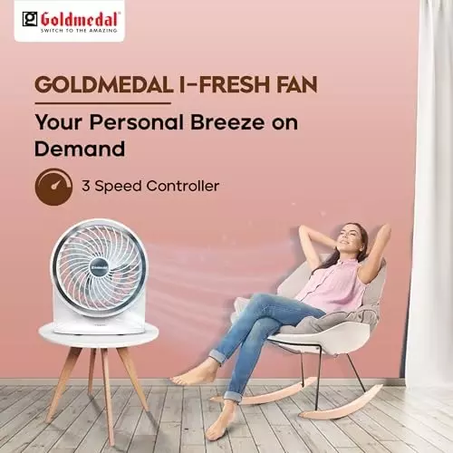 Goldmedal I-Fresh Personal Fan White 230 mm, PCS650409DMNWH