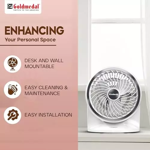 Goldmedal I-Fresh Personal Fan White 230 mm, PCS650409DMNWH