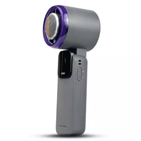 Kenko Homu SENSU Hand Fan 5 W Power Button Control 5000 mAh Battery Capacity Grey BLDC Motor, KH-03G