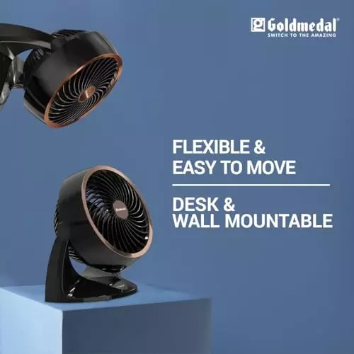 Goldmedal I-Fresh Personal Fan Black 230 mm, PCS650409DMNBK