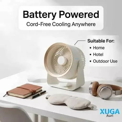 xuga-rechargeable-air-cooling-fan-1200-mah-battery-capacity-5-w-power-auri-akma