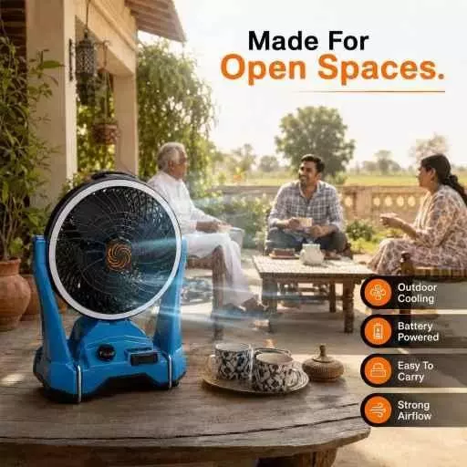xuga-portable-air-cooling-fan-6-m3min-air-flow-2000-mah-battery-capacity-brushless-motor-10-w-power-21-v-battery-voltage-beast
