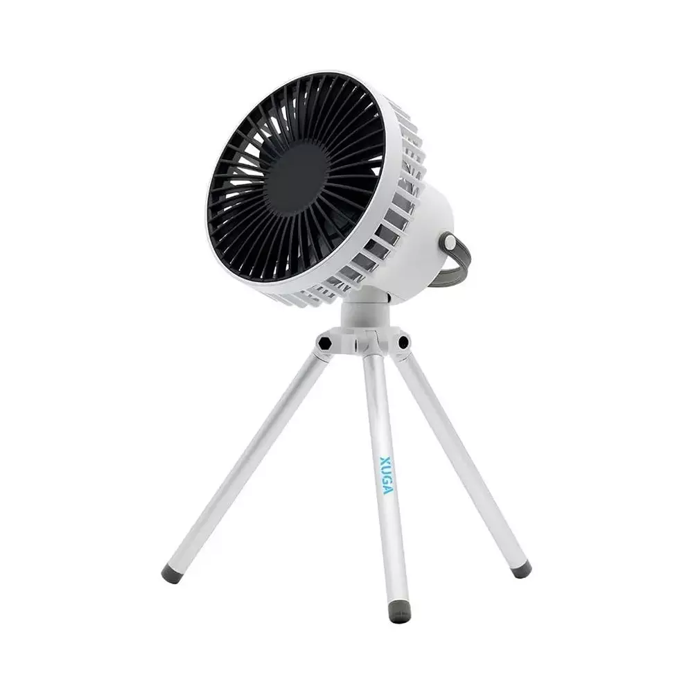 XUGA Air Cooling Fan 2000 mAh Battery Capacity 3 Speed Black & White Color, Zuvo F21