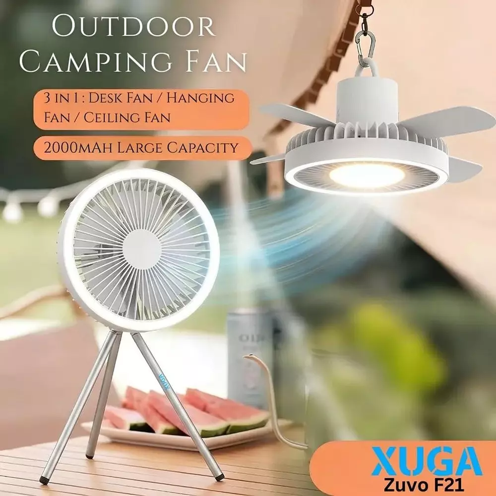 xuga-air-cooling-fan-2000-mah-battery-capacity-3-speed-black-white-color-zuvo-f21