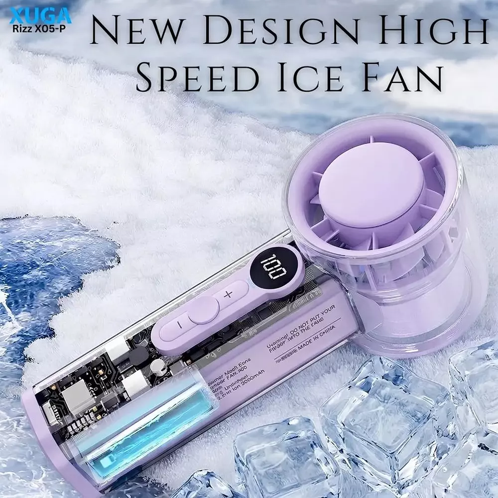 xuga-handheld-air-cooling-fan-6000-mah-battery-capacity-37-w-power-purple-color-rizz-x05-p