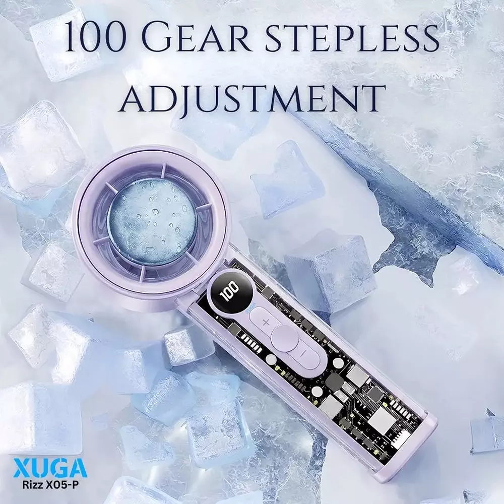 xuga-handheld-air-cooling-fan-6000-mah-battery-capacity-37-w-power-purple-color-rizz-x05-p