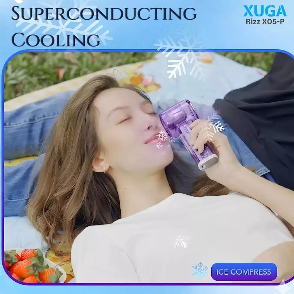 xuga-handheld-air-cooling-fan-6000-mah-battery-capacity-37-w-power-purple-color-rizz-x05-p