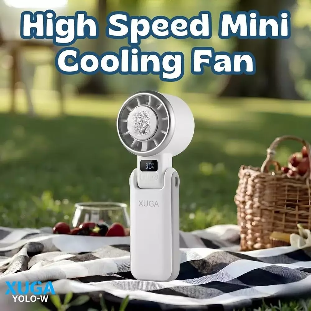 xuga-handheld-air-cooling-fan-4000-mah-battery-capacity-brushless-motor-105-w-power-5-speeds-yolo-w