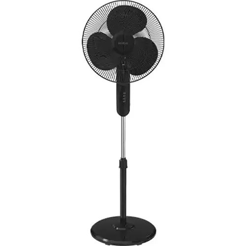 Polycab Pedestal Fan Aery 400 mm Sweep Size Black Normal Speed