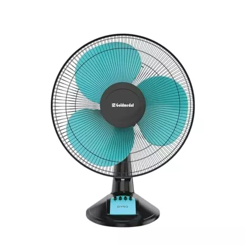 Goldmedal Dyno Table Fan Turquoise Black 400 mm, TFS150716DMTBA