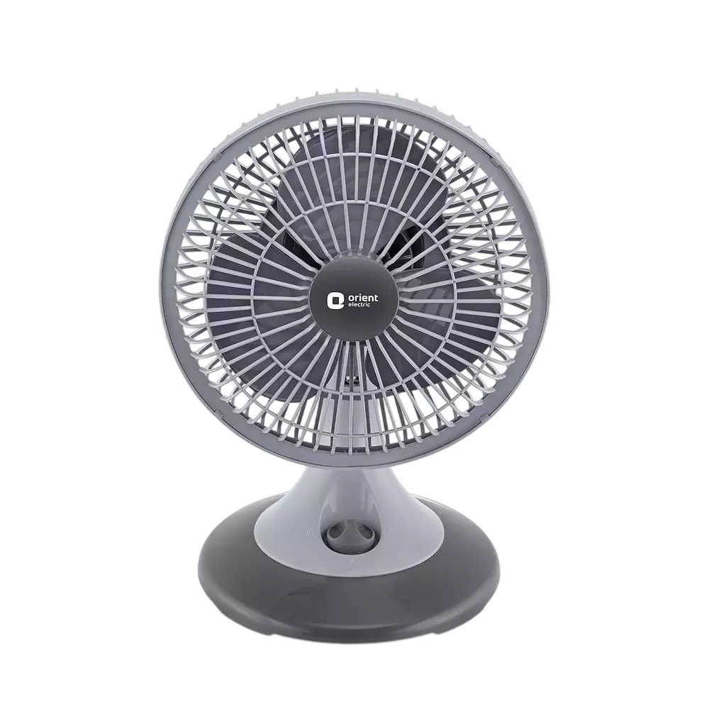 Orient Zippy Pro Table Fan Grey 225 mm 50 W 3 Blades 2500 RPM