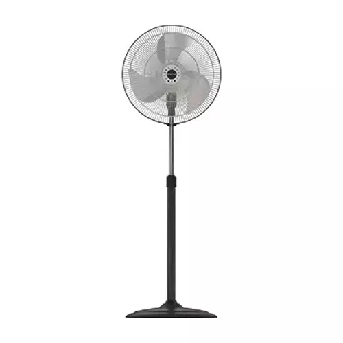 Polycab Pedestal Farrata Fan Aerobliss 450 mm Sweep Size Black Chrome