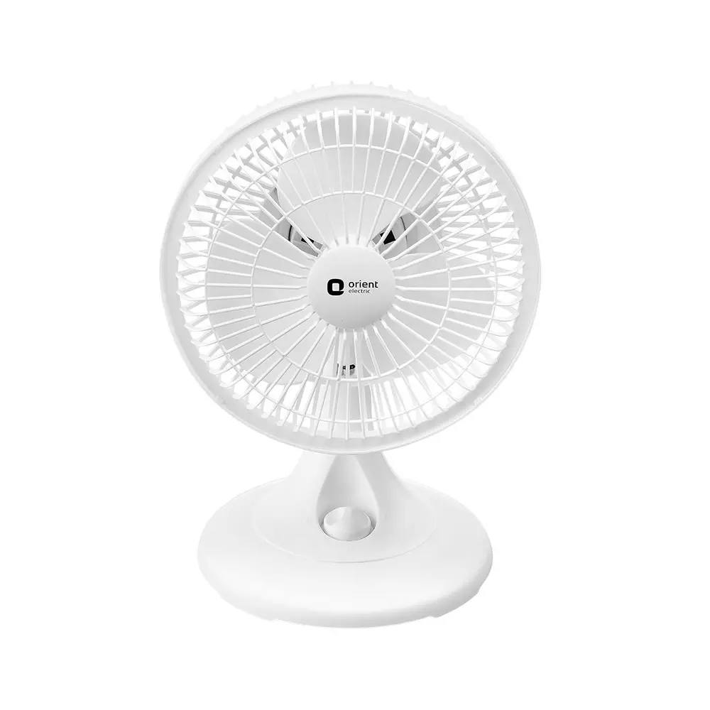 Orient Zippy Pro Table Fan White 225 mm 50 W 3 Blades 2500 RPM