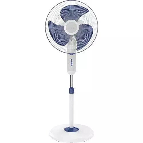 Polycab Pedestal Fan Aery 400 mm Sweep Size Blue High Speed