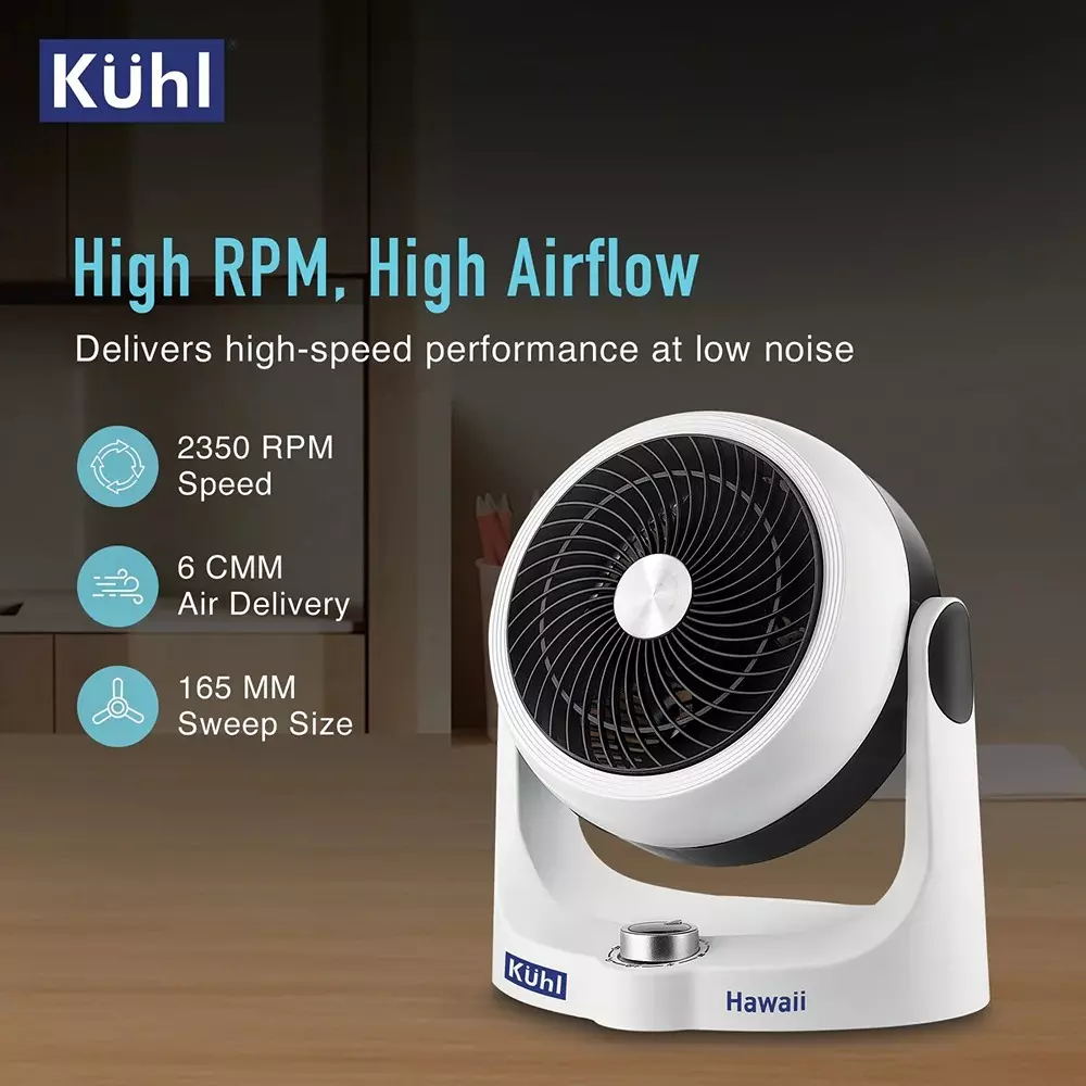 kuhl-hawaii-desktop-swing-fan-3-speed-control-knob-165-mm-35-w