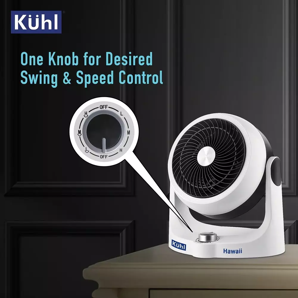 kuhl-hawaii-desktop-swing-fan-3-speed-control-knob-165-mm-35-w