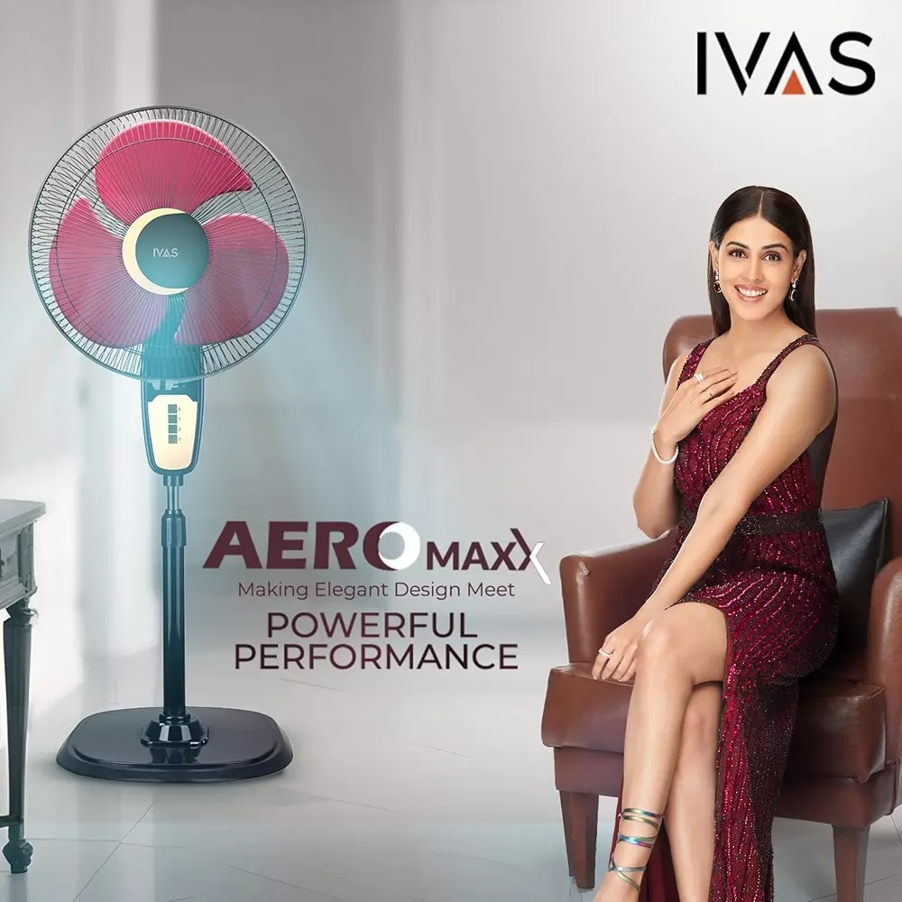 ivas-aeromaxx-3-blades-pedestal-fan-115-w-power-consumption-400-mm-sweep-size-corded-electric-wine-red-black-for-room-home-use