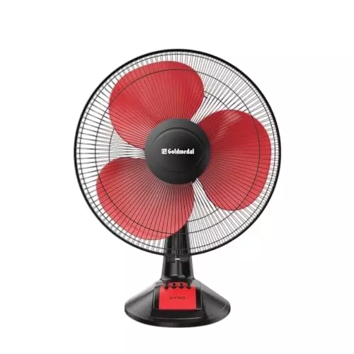 Goldmedal Dyno Table Fan Red Black 400 mm, TFS150716DMRBA