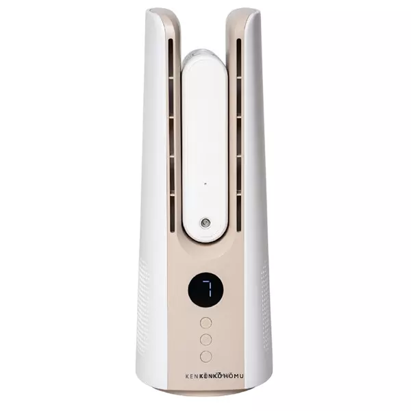 Kenko Homu KAIZEN Bladeless Table Fan 10 W Power Button Control 5000 mAh Battery Capacity Ivory White BLDC Motor, KH-14C