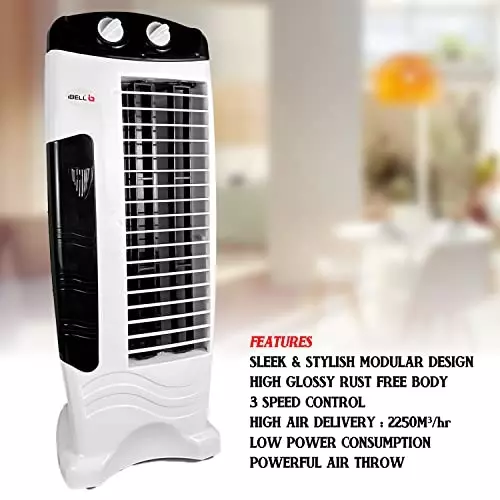 IBELL Tower Fan 140 W Power 2250 m³/hr Air Delivery 3 Speed Control Plastic White
