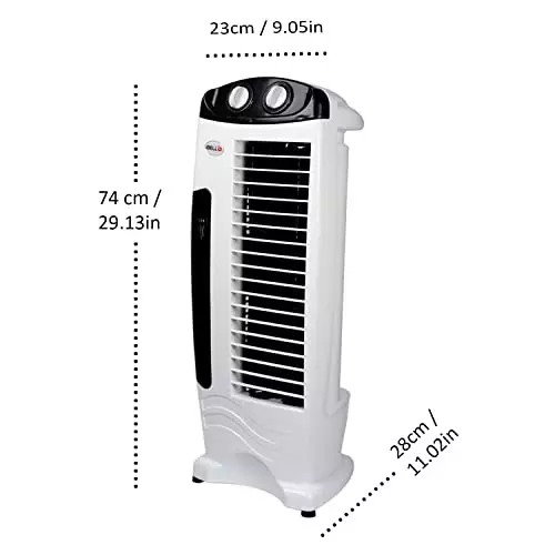 IBELL Tower Fan 140 W Power 2250 m³/hr Air Delivery 3 Speed Control Plastic White