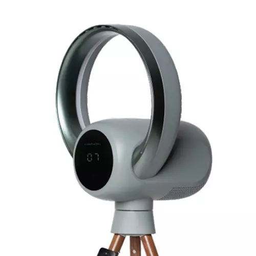 Kenko Homu IKIGAI Bladeless Standing Fan 35 W Power Wireless Control & Touch Panel 5 m/s Wind Speed Matte Grey BLDC Motor, KH-091T