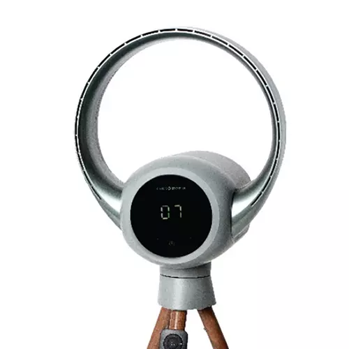 Kenko Homu IKIGAI Bladeless Standing Fan 35 W Power Wireless Control & Touch Panel 5 m/s Wind Speed Matte Grey BLDC Motor, KH-091T