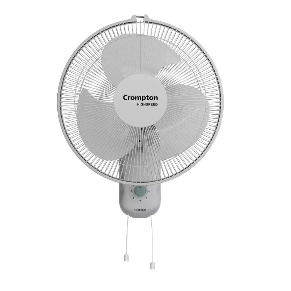 Crompton High Speed Torpedo 400 mm Wall Fan- KD White