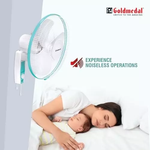 Goldmedal Dyno Pro Wall Fan Turquoise White 400 mm, WFS250416DMTWH