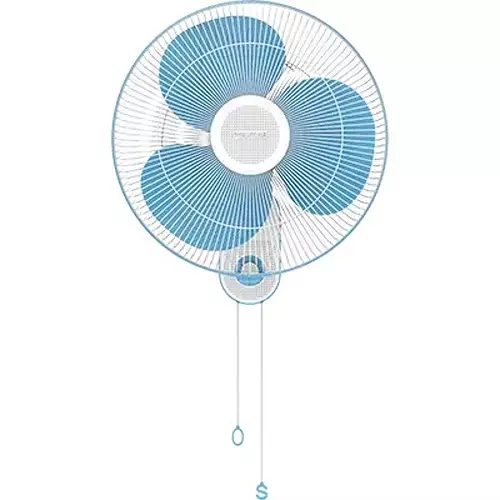 Polycab Wall Fan Aery 400 mm Sweep Size Sky Blue Normal Speed