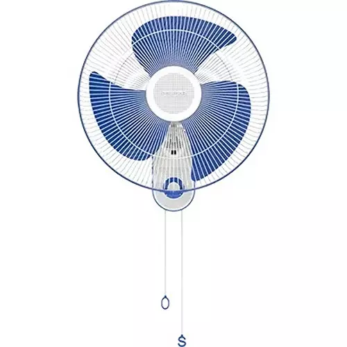 Polycab Wall Fan Aery 400 mm Sweep Size Blue High Speed