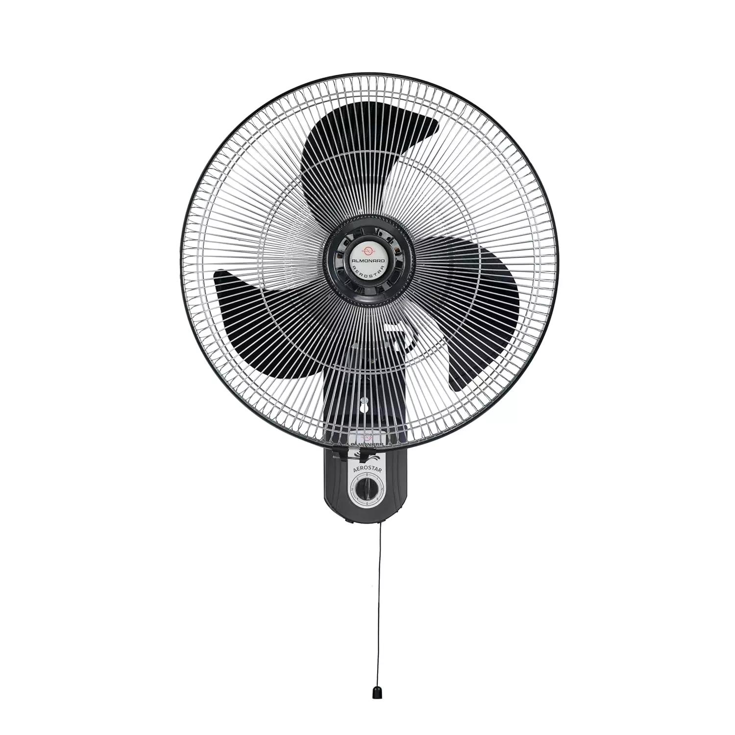 Almonard Aerostar Wall Fan Black 450 mm Sweep Size 96 W, ALM-AERO-WALL