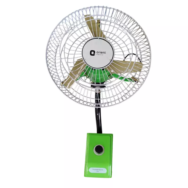 Orient Industrial Heavy Duty Thunderstorm Pro Air Circulator Green 450 mm Wall Fan