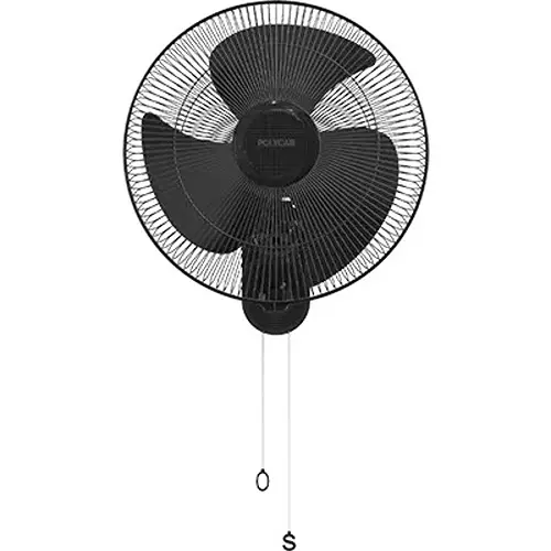 Polycab Wall Fan Aery 400 mm Sweep Size Black High Speed