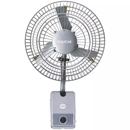 Polycab Wall Air Circulator Superb 600 mm Sweep Size Silver Grey